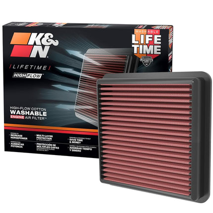 K&N Engine Air Filter: High Performance, Premium, Washable, Replacement Filter: Compatible with 2021-2022 HYUNDAI Elantra, 33-5118