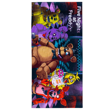 Franco Kids Super Soft Cotton Beach Towel, 58 in x 28 in, Five Nights at Freddy's