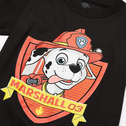 Nickelodeon Boys' Paw Patrol Pack of Three T-Shirts, Black/Royal/Light Blue, 4T