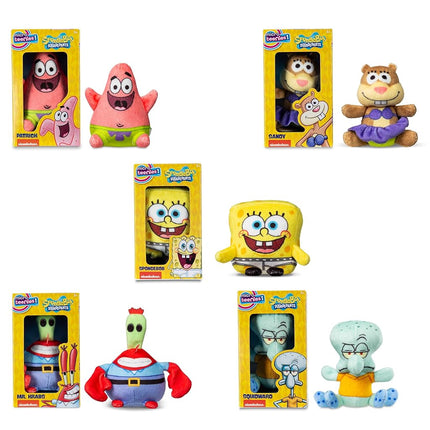 Micro Teenies – SpongeBob SquarePants Collector 5-Pack - Mr Krabs, Sandy, SpongeBob in Underpants