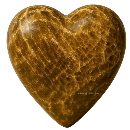 Aragonite Crystal Heart Palm Stone - Pocket Massag