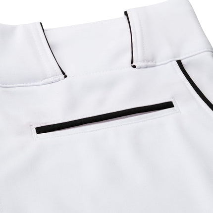 CHAMPRO Youth Triple Crown Baseball Pant, White/Black, X-Large