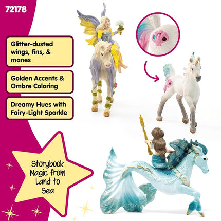 Schleich Bayala - 7Pc Bayala Unicorn Starter Playset - Kids Ages 5+ | 72178