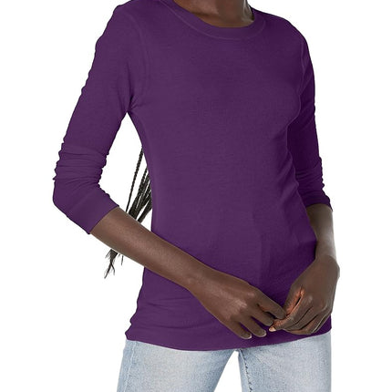 Fruit of The Loom Women's Micro Waffle Premium Thermal Crew Top