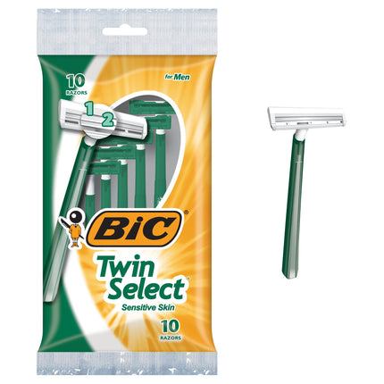 Bic Twin Select, Sensitive Skin, Disposable Shaver