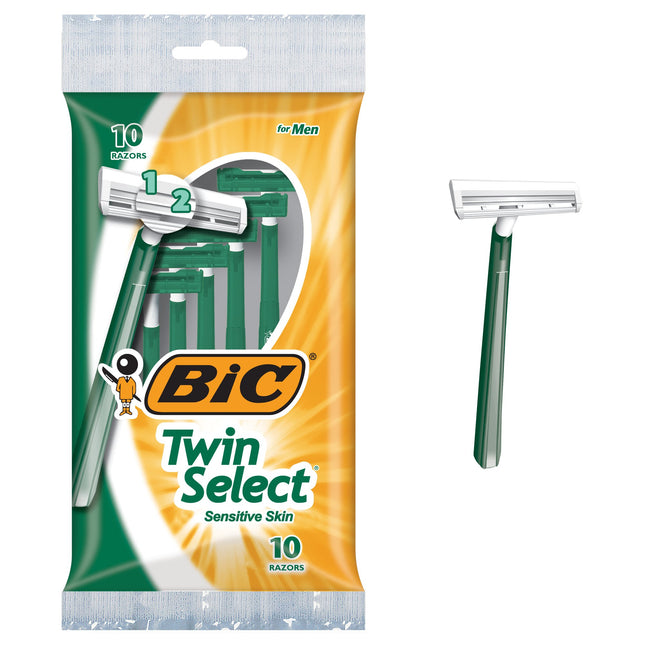 Bic Twin Select, Sensitive Skin, Disposable Shaver