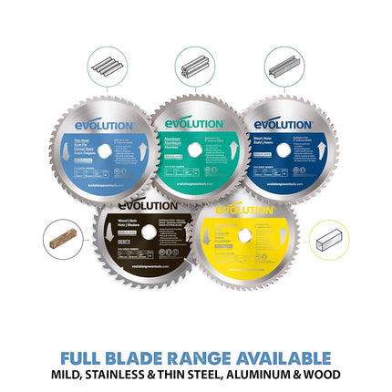 Evolution Power Tools 230BLADETS Thin Steel Cutting Blade, 9-Inch x 68-Tooth