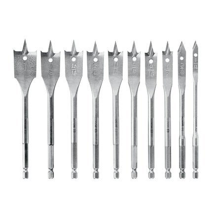 BOSCH SB0010 10-Piece Chisel-Point Spade Bit Assor