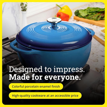 Lodge EC6D33 Color 6-Quart Dutch Oven (Caribbean Blue)