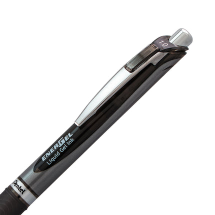 EnerGel XM rétractable, pointe de 1,0 mm, encre noire, paquet de 12 stylos