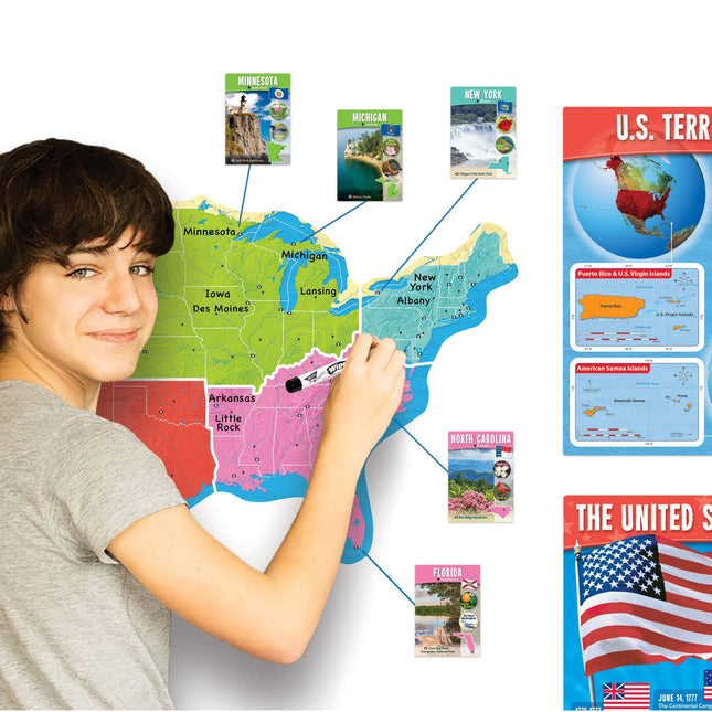 TENDANCE Le kit d'apprentissage effaçable des États-Unis