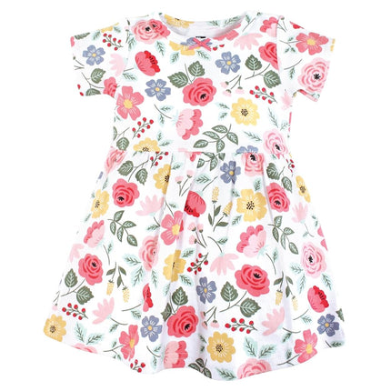Vestidos de algodón para bebé niña Hudson Baby, Botánico moderno, 9-12 meses