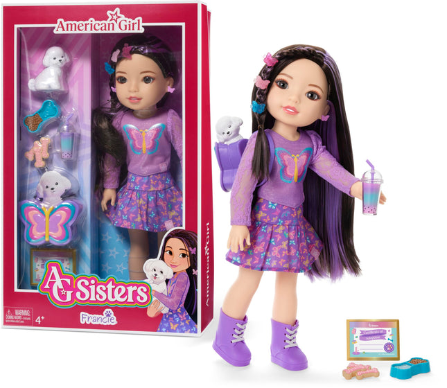 American Girl, AG Sisters Francie Doll, with Brown