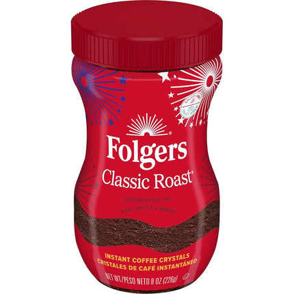 Folgers Classic Roast Instant Coffee, 237 ml