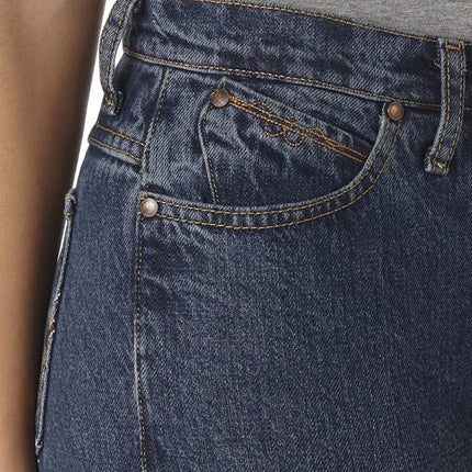 Wrangler Women's Cowgirl cut Mid-rise "Cash" Ultimate Riding Jean,Blue,11/12x32