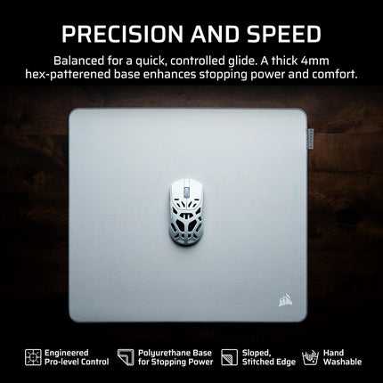 Corsair MM PRO Control Cloth Medium Gaming Mouse Pad – Grey