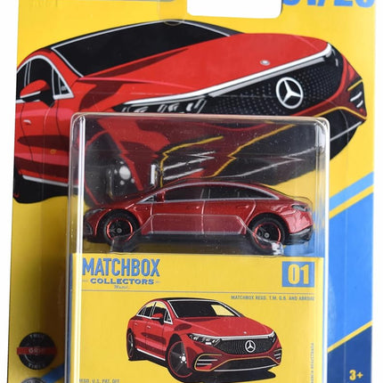Matchbox 2022 Mercedes Benz EQS, red 1/20