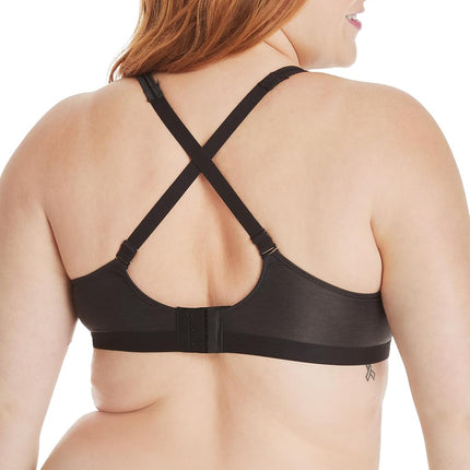 Hanes Women's X-Temp Foam Wirefree Bra, Black, L