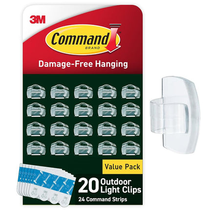 3M Command™ Outdoor Fairy Light Clips, No Nails, 2