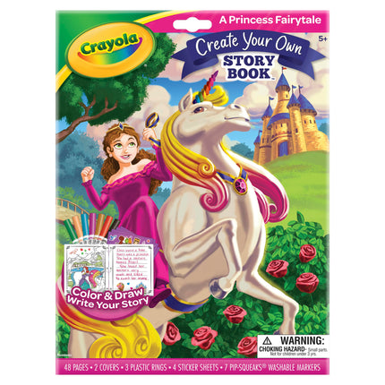 CRAYOLA Book Making Kit for Kids, Create Your Own Fairytale Storybook, DIY Kits, Gift for Girls & Boys, Ages 6, 7, 8, 9