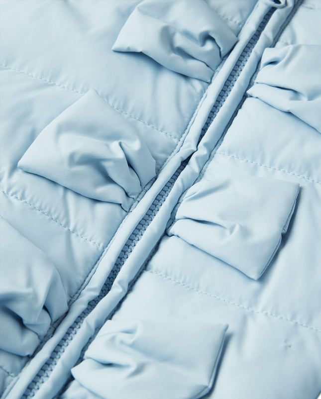 Gymboree girls And Toddler Puffer Jacket, Light Blue Ribbon, 7