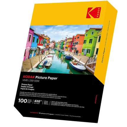 KODAK Picture Paper Vivid 4"x6", 100 count, 66lb-2