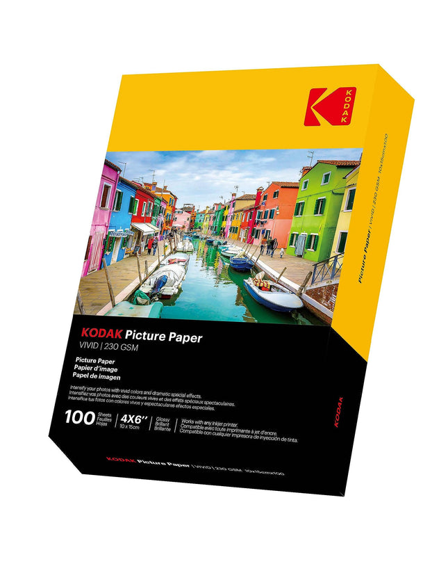 KODAK Picture Paper Vivid 4"x6", 100 count, 66lb-2