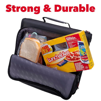 Case-it The Universal Zipper Binder - 2 Inch O-Rings - Padded Pocket that Holds up to 13 Inch Laptop/Tablet - Multiple Pockets - 400 Page Capacity - Comes with Shoulder Strap - Mint Blue LT-007