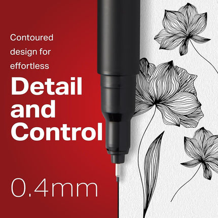 Sharpie Pen Fine Point Pen, 6 Black Pens (1742663)