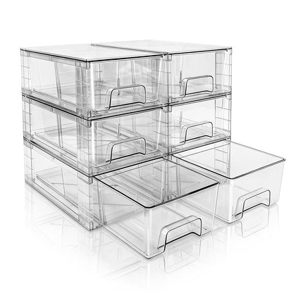 XWYWX Small Stackable Clear Acrylic Storage Drawer