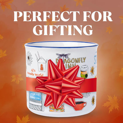Silver Buffalo Gilmore Girls Luke's Ceramic Camper Mug, 20oz