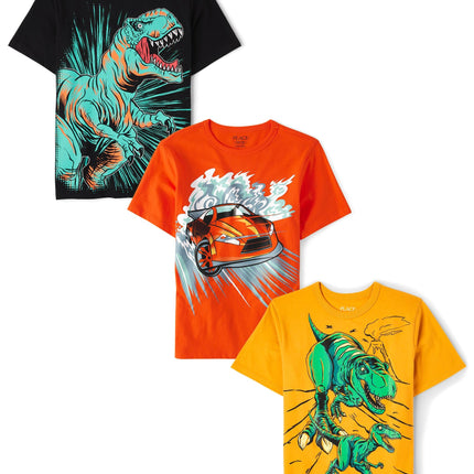 The Children's Place Boys' Dino Short Sleeve Graph