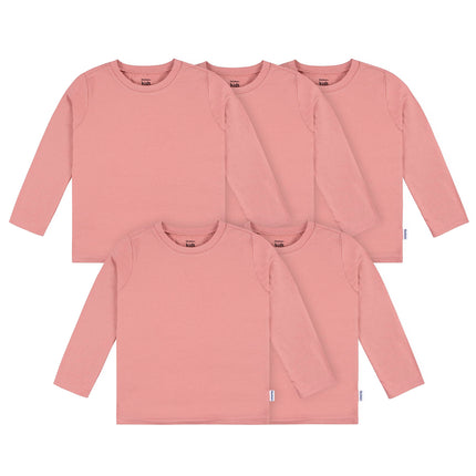 Gerber Baby Toddler 5-Pack Solid Long Sleeve T-Shi