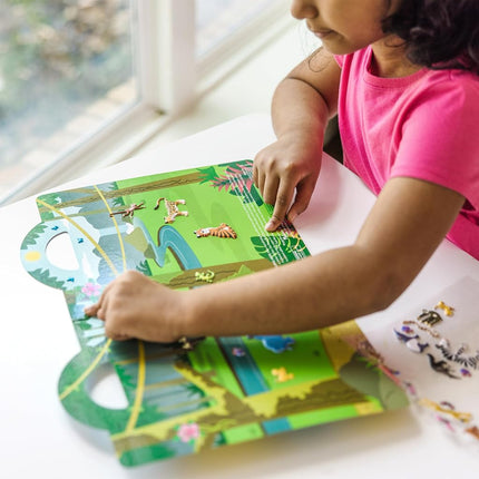 Melissa & Doug Puffy Sticker Activity Books Set - Farm, Safari, and Chipmunk