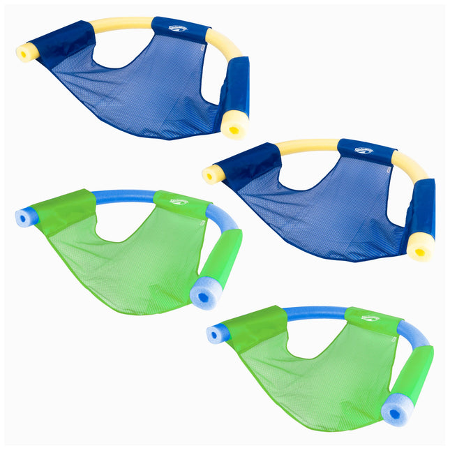 SwimWays Mesh Floating Pool Chair Noodle Slings (4