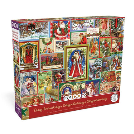 Ceaco - Collage de Noël Vintage - Puzzle de 2000 pièces