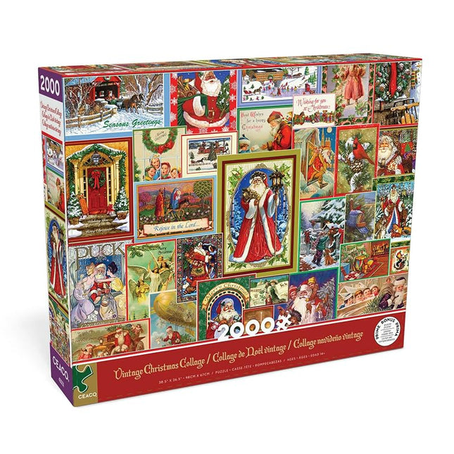 Ceaco - Vintage Christmas Collage - 2000 Piece Jigsaw Puzzle