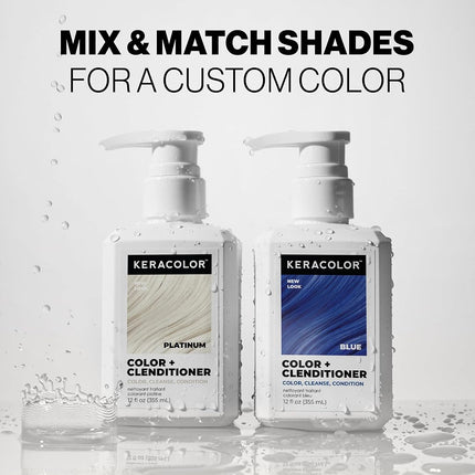 Keracolor Color Plus Clenditioner, Platinum, 1 L