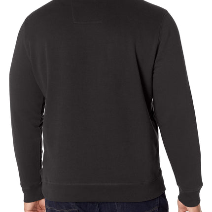 Nautica Men's Basic Crew Neck Fleece Sweatshirt, True Black, Medium