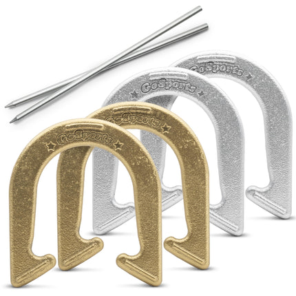 GoSports Steel Horseshoes Outdoor Game Set - Offic