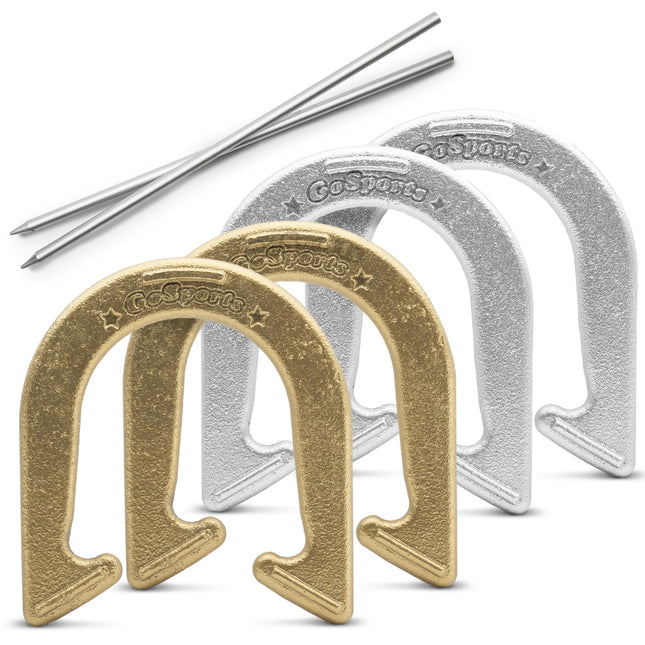 GoSports Steel Horseshoes Outdoor Game Set - Offic