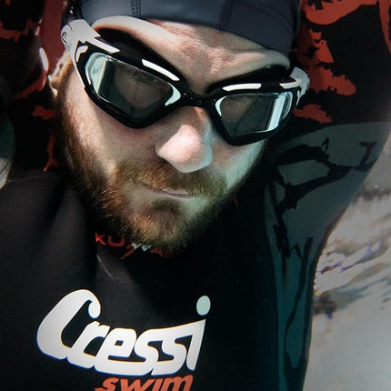Gafas de natación Cressi Vortex Lente Transparente/Espejo Transparente - Innovadoras Gafas de Natación de Rendimiento Avanzado, que Ofrecen Comodidad y Versatilidad Única, Talla Única, Unisex