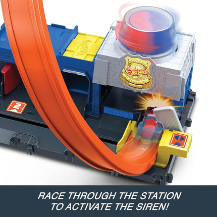 Hot Wheels City Super Police Station Playset & Toy Car