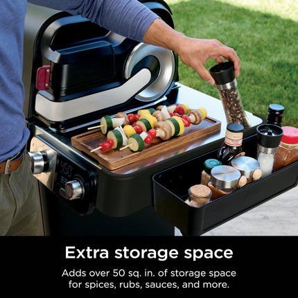 Ninja FlexFlame Upgrades Storage Caddy, Holds Up to 10lbs of Spices, Rubs & Cooking Utensils, Durable Modular Design, Extra Storage Space, Compatible with PG300 Series, XSKSTRGCADDY