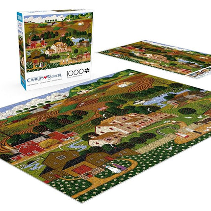 Buffalo Games - Charles Wysocki - Old Homestead - 1000 Piece Puzzle - Challenging Puzzle Perfect for Game Nights - Finished Size is 26.75 x 19.75