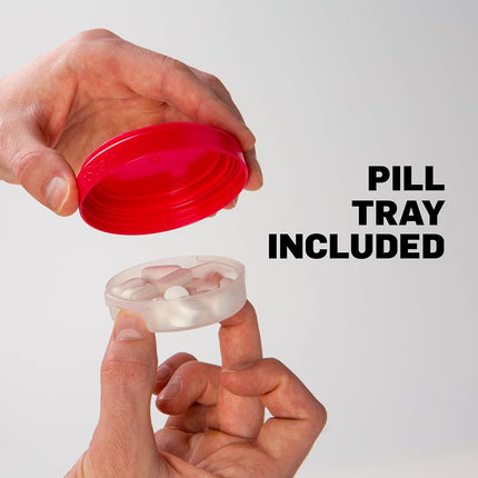 BlenderBottle ProStak Expansion 2 Pak (2x 250ml)| Twist n' Lock Storage Jars with Pill Tray | black