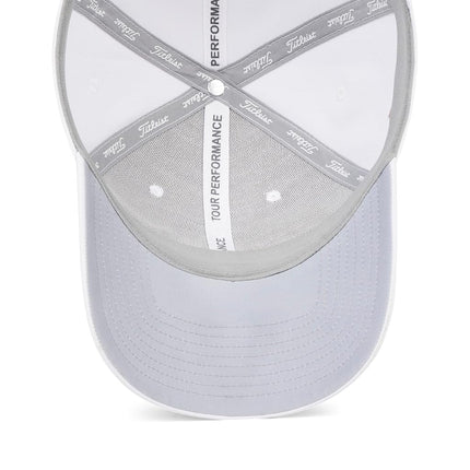 Casquette de golf Titleist Performance Tour standard pour homme, blanc/rose pâle