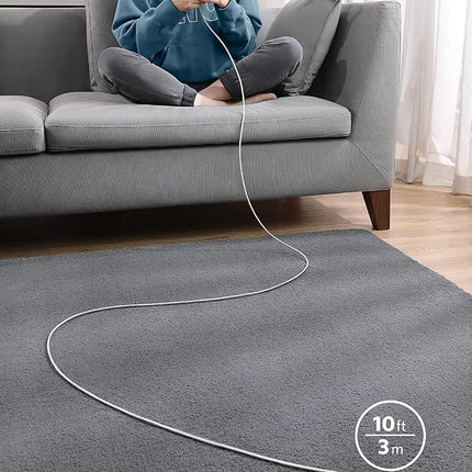 Anker USB C to Lightning Cable, New Nylon USB-C to Lightning Charging Cord [10ft MFi Certified] for iPhone 13 13 Pro 12 Pro Max 12 11 X XS XR 8 Plus, AirPods Pro, Supports Power Delivery (Silver)