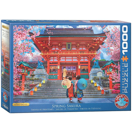 Eurographics Spring Sakura Jigsaw Puzzle (1000 Pie