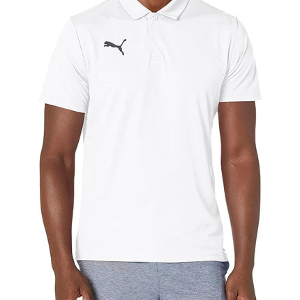 Puma Men's Teamliga Sideline Polo Shirt, White/Bla
